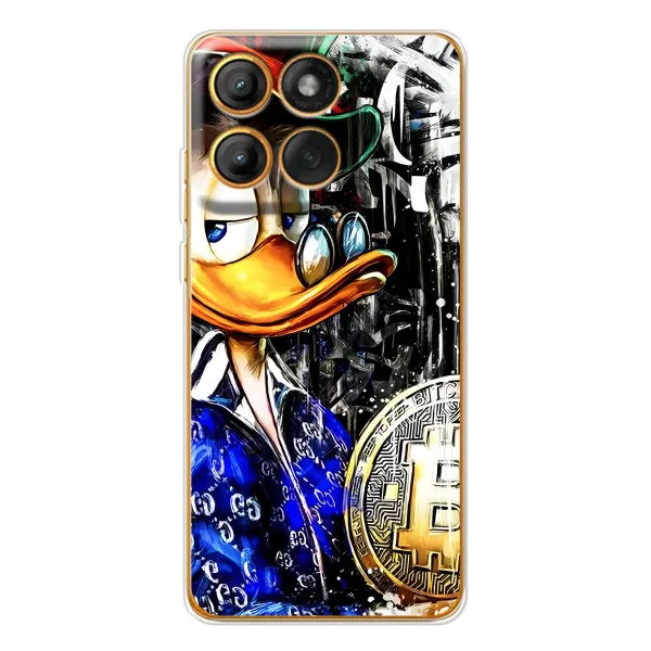 Чехол с принтом «Биткойн Скрудж» для Motorola Edge 60