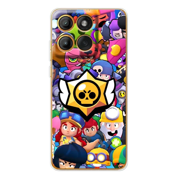 Чохол з принтом «Лого Brawl Stars» для Motorola Edge 60
