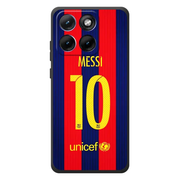 Чохол з принтом «Messi Barca 10» для Motorola Edge 70 Fusion Plus