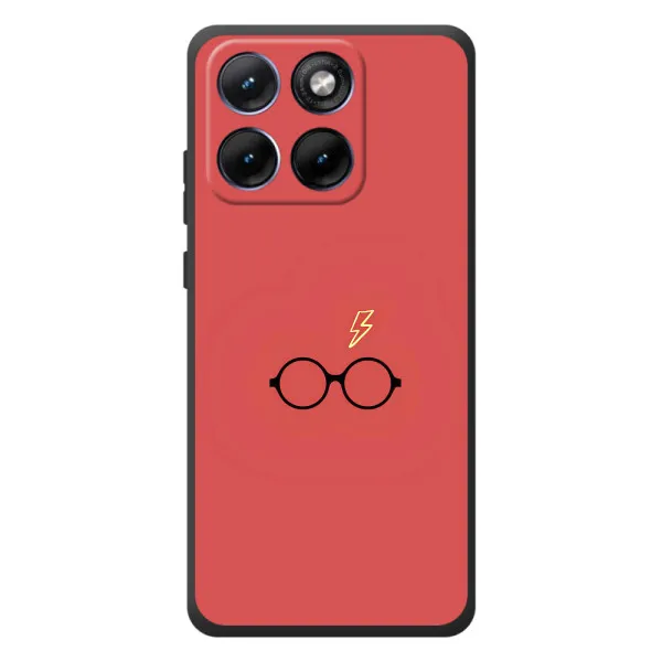 Чехол с принтом «шрам и очки» для Motorola Edge 70 Fusion Plus