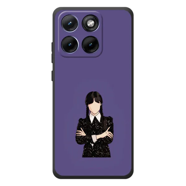 Чехол с принтом «Уэнздей в черном» для Motorola Edge 70 Fusion Plus