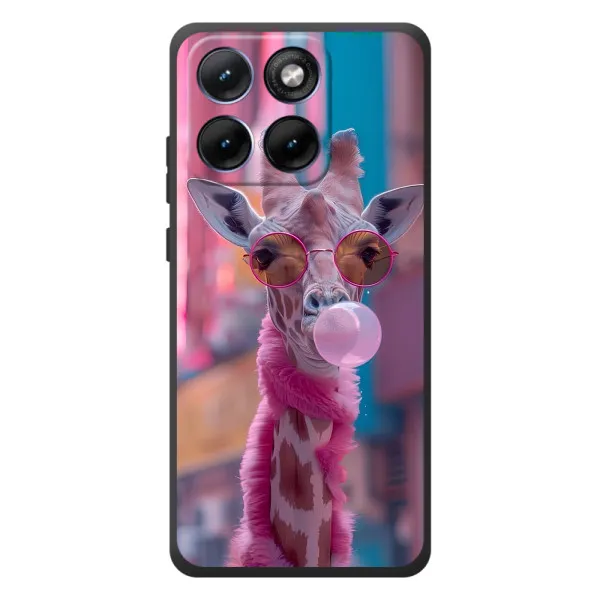 Чохол з принтом «Стильна жирафа» для Motorola Edge 70 Fusion Plus
