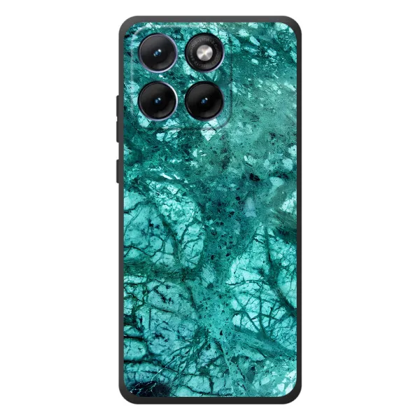 Чохол з принтом «Зелений мрамор» для Motorola Edge 70 Fusion Plus