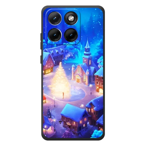 Чохол з принтом «Різдвяне місто» для Motorola Edge 70 Fusion Plus