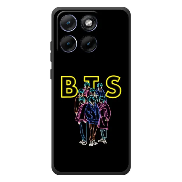 Чехол с принтом «BTS стайл» для Motorola Edge 70 Fusion