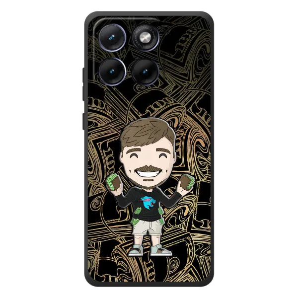Чехол с принтом «Mister Beast» для Motorola Edge 70 Fusion
