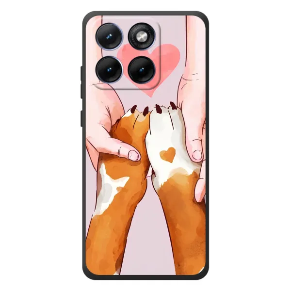 Чехол с принтом «Любовь к собакам» для Motorola Edge 70 Fusion