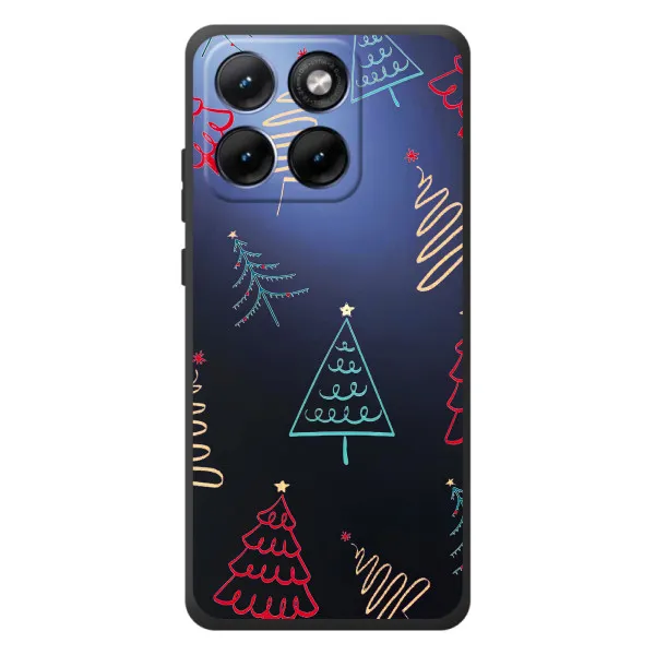 Чохол з принтом «Різдвяні ялинки» для Motorola Edge 70 Fusion
