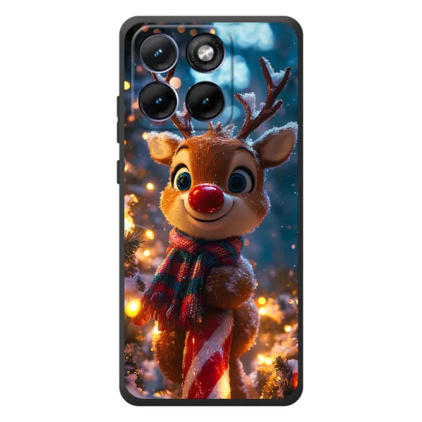 Чехол с принтом «Олень с шарфом» для Motorola Edge 70 Fusion