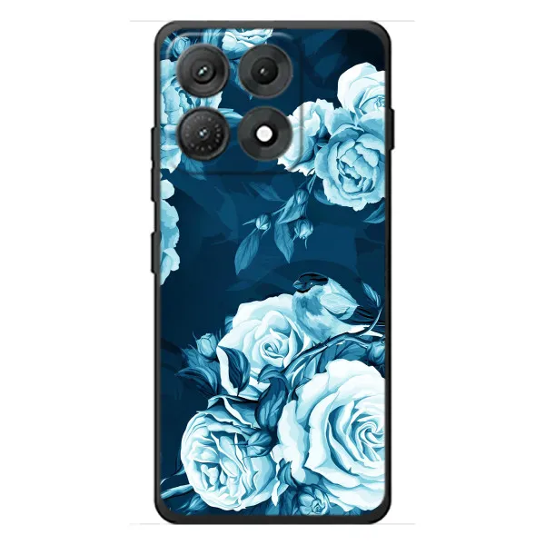 Чехол с принтом «Голубые Бутоны» для Motorola Edge 70 Max Чехол с принтом «Голубые Бутоны» для Motorola Edge 70 Max