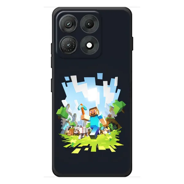 Чехол с принтом «персонажи Minecraft» для Motorola Edge 70 Max