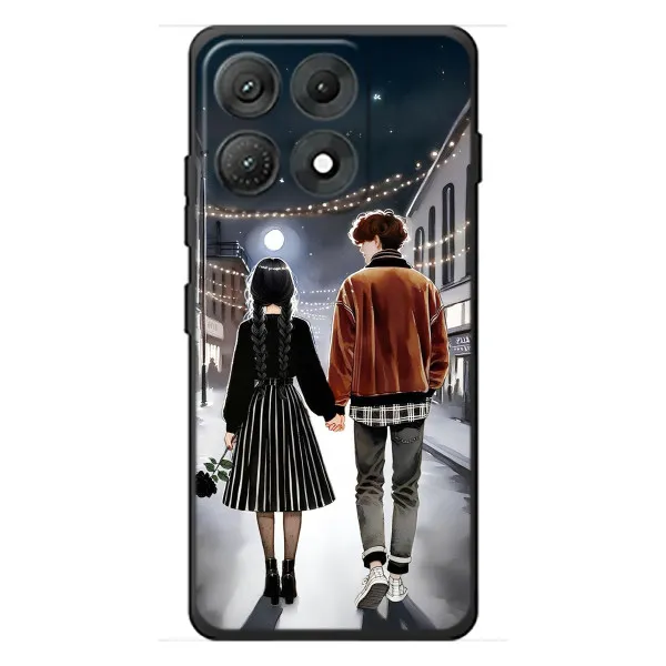Чехол с принтом «Уэнздей и Тайлер» для Motorola Edge 70 Max Чехол с принтом «Уэнздей и Тайлер» для Motorola Edge 70 Max