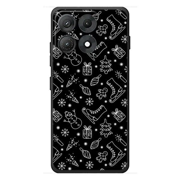 Чехол с принтом «Новогодний фон» для Motorola Edge 70 Max
