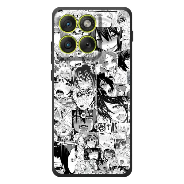 Чехол с принтом «Ahegao manga» для Motorola Edge 70