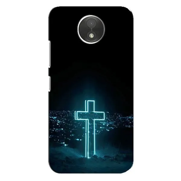 Чехол с принтом «Крест и город» для Motorola Moto C (XT1750)