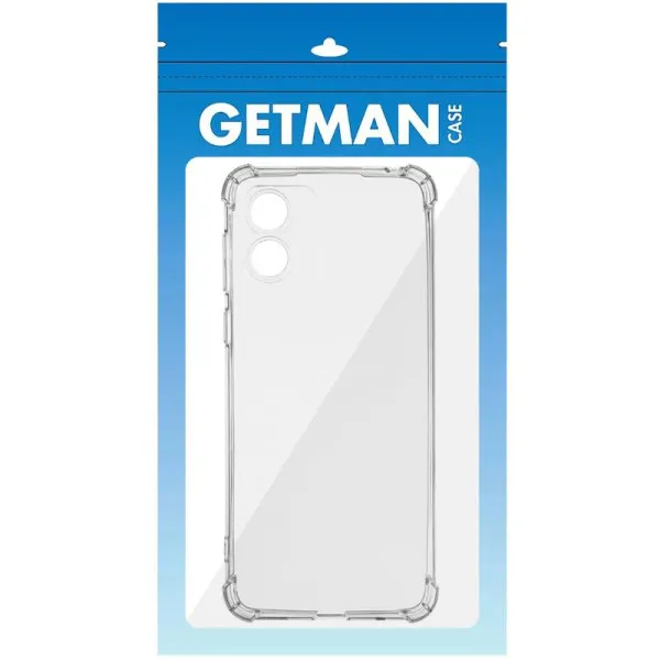 TPU чехол GETMAN Ease logo усиленные углы Full Camera для Motorola Moto E13 — Прозрачный — фото 3 TPU чехол GETMAN Ease logo усиленные углы Full Camera для Motorola Moto E13 — Прозрачный — фото 3