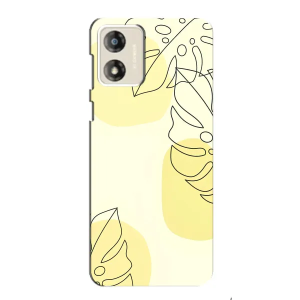Чехол с принтом «Желтая монстера арт» для Motorola MOTO E13