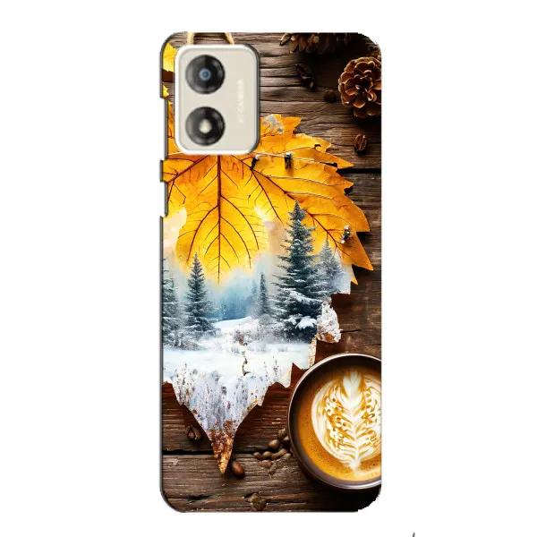 Чехол с принтом «Осенне-зимний кофе» для Motorola MOTO E13 Чехол с принтом «Осенне-зимний кофе» для Motorola MOTO E13