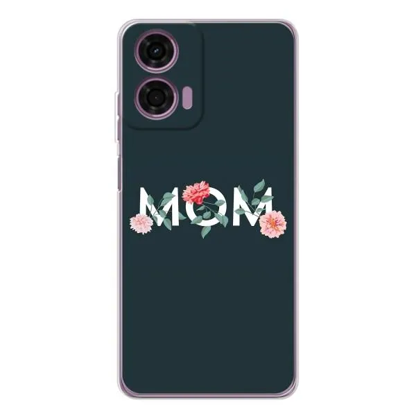 Чехол с принтом «Mom дизайн» для Motorola Moto E14