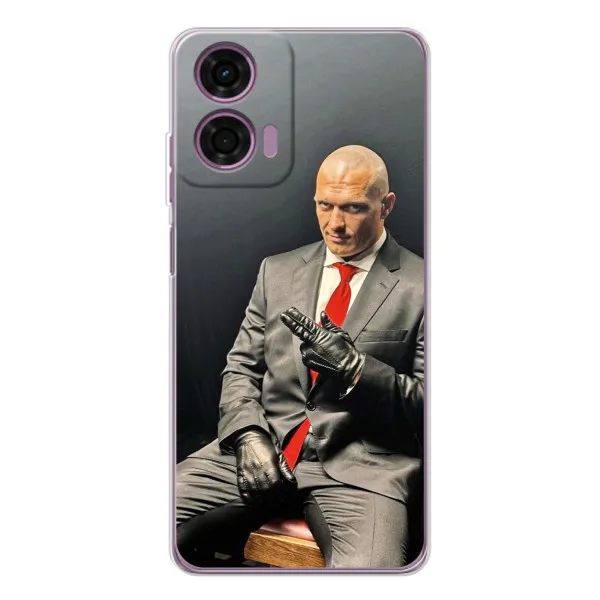 Чехол с принтом «Усик Hitman» для Motorola Moto E14