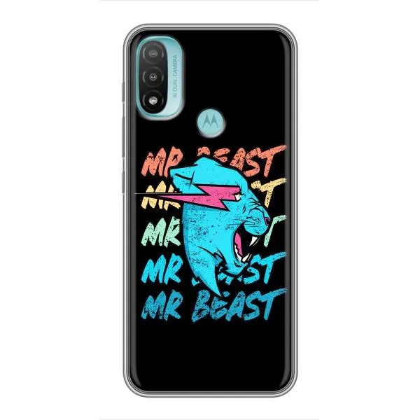 Чохол з принтом «logo Mr beast» для Motorola MOTO E20