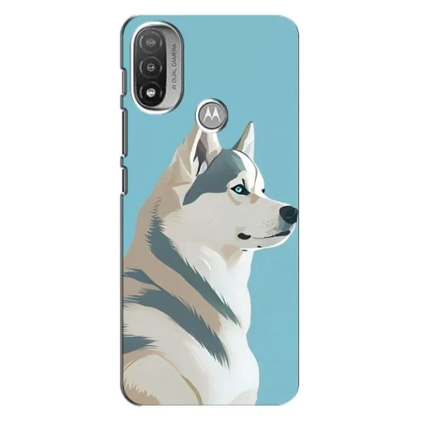 Чехол с принтом «Хаски арт» для Motorola MOTO E20