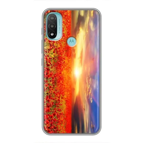 Чехол с принтом «Поле тюльпанов» для Motorola MOTO E20