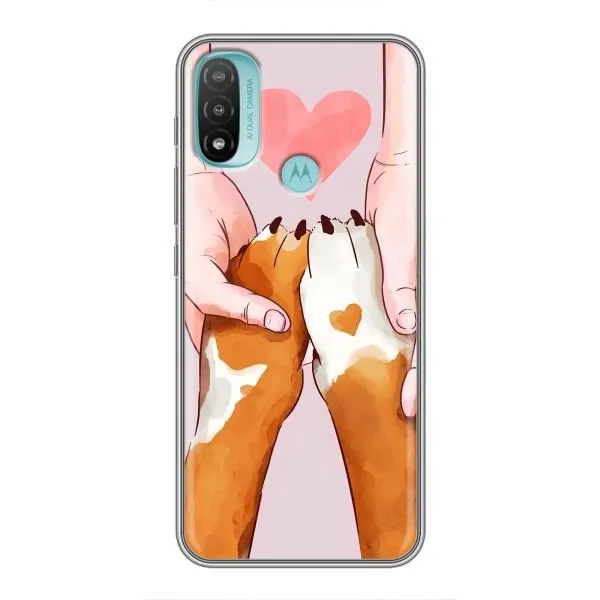 Чехол с принтом «Любовь к собакам» для Motorola MOTO E20