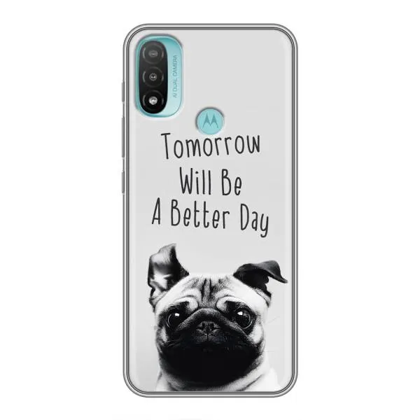 Чехол с принтом «Смешной Мопс» для Motorola MOTO E20