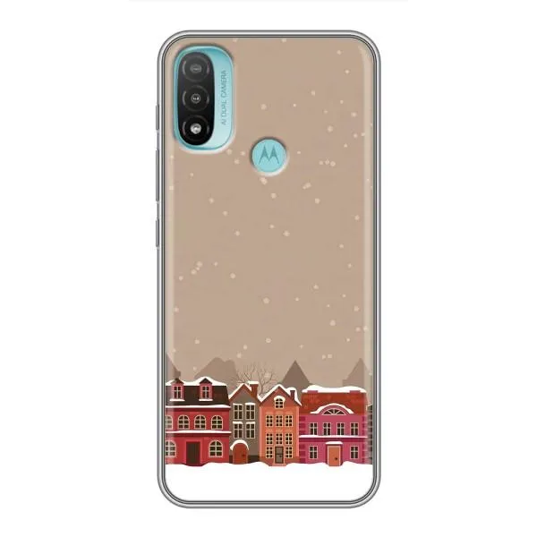 Чехол с принтом «Зимний город» для Motorola MOTO E20