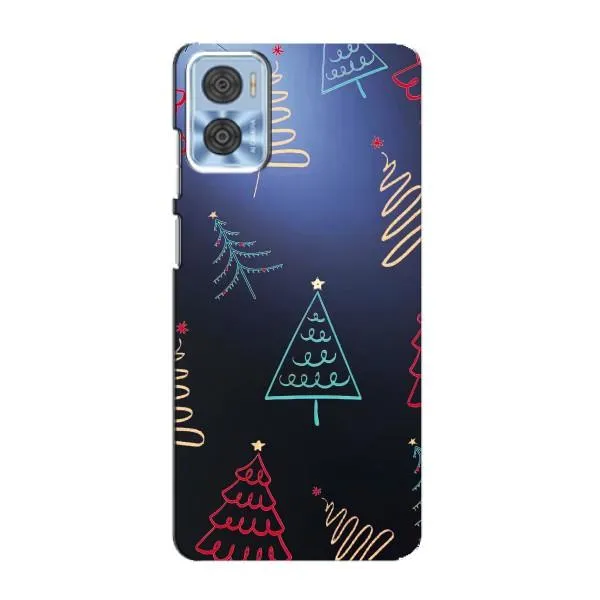 Чехол с принтом «Рождественские елки» для Motorola MOTO E22