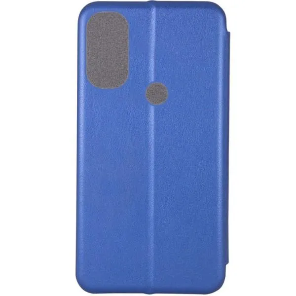Кожаный чехол-книжка Classy для Motorola Moto E40 — Синий — фото 2 Кожаный чехол-книжка Classy для Motorola Moto E40 — Синий — фото 2
