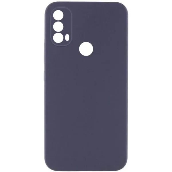 Чохол Silicone Cover Lakshmi Full Camera (AAA) для Motorola Moto E40 — Сірий — фото 1
