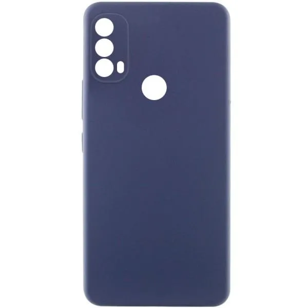 Чехол Silicone Cover Lakshmi Full Camera (AAA) для Motorola Moto E40 — Темно-синий — фото 1 Чехол Silicone Cover Lakshmi Full Camera (AAA) для Motorola Moto E40 — Темно-синий — фото 1