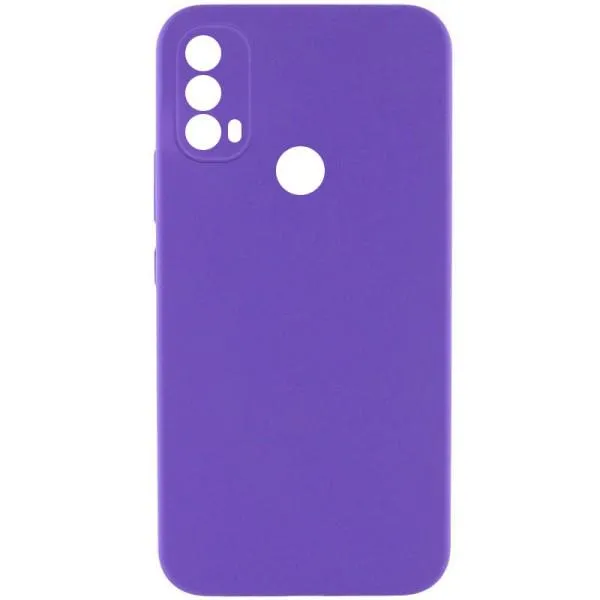 Чохол Silicone Cover Lakshmi Full Camera (AAA) для Motorola Moto E40 — Фіолетовий — фото 1