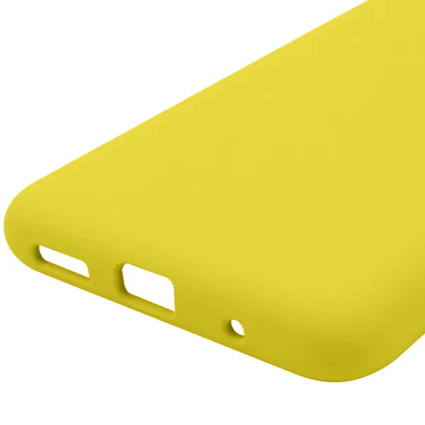 Чехол Silicone Cover Lakshmi Full Camera (AAA) для Motorola Moto E40 — Желтый — фото 5