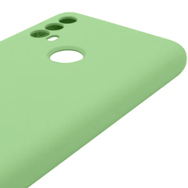 Чехол Silicone Cover Lakshmi Full Camera (AAA) для Motorola Moto E40 — Мятный — фото 4