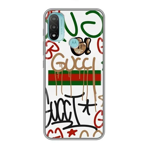 Чехол с принтом «Стиль GUUCI» для Motorola MOTO E40