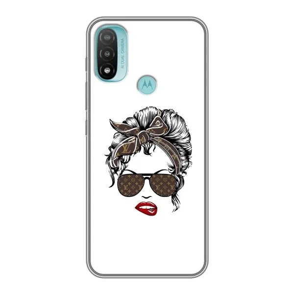 Чехол с принтом «стильная с луи витон» для Motorola MOTO E40