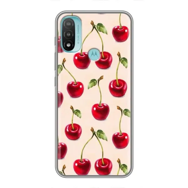 Чехол с принтом «Вишня» для Motorola MOTO E40 Чехол с принтом «Вишня» для Motorola MOTO E40