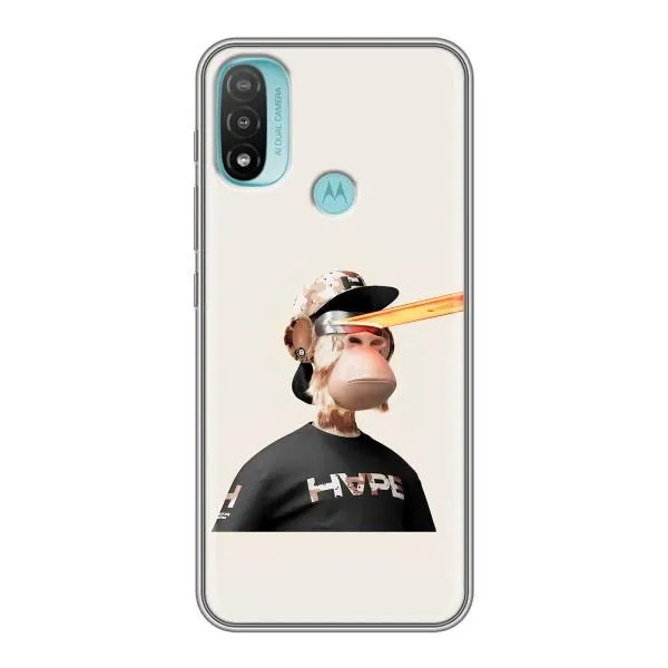 Чехол с принтом «обезьяна NFT в очках» для Motorola MOTO E40