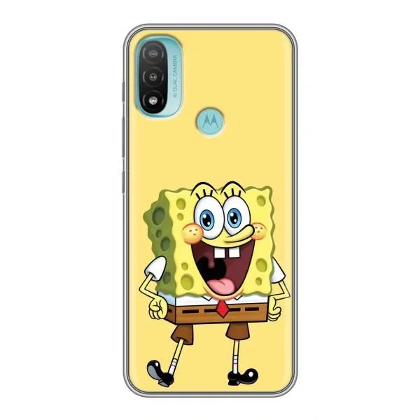 Чехол с принтом «Веселый Спанч Боб» для Motorola MOTO E40 Чехол с принтом «Веселый Спанч Боб» для Motorola MOTO E40