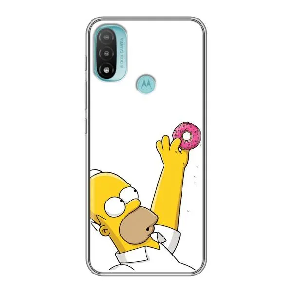 Чехол с принтом «Гомер с пончиком» для Motorola MOTO E40