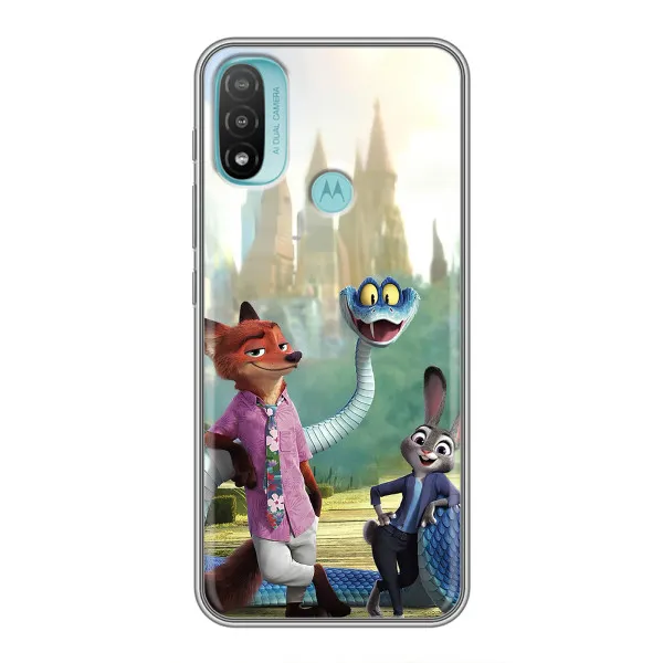Чехол с принтом «Герои мультфильма Зверополис» для Motorola MOTO E40