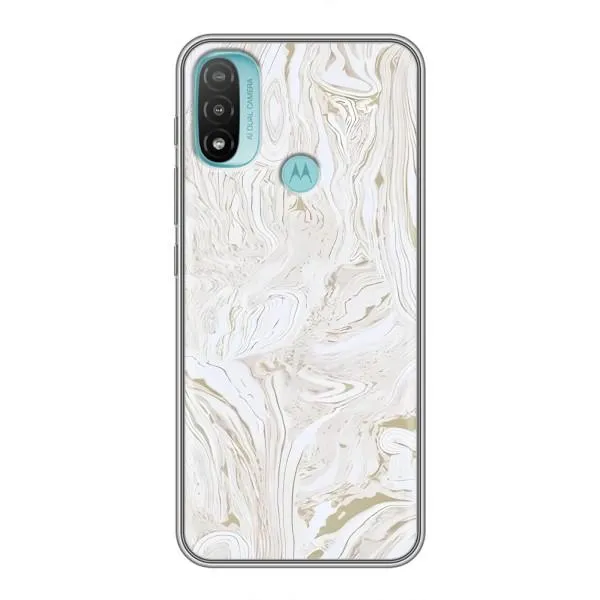 Чехол с принтом «Белый мрамор» для Motorola MOTO E40 Чехол с принтом «Белый мрамор» для Motorola MOTO E40