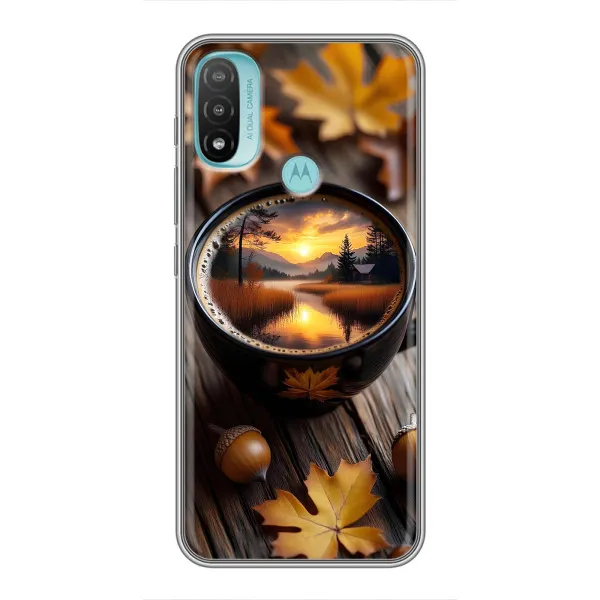 Чехол с принтом «Темный кофе» для Motorola MOTO E40