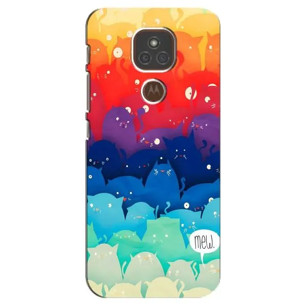 Чехол с принтом «Mew» для Motorola MOTO E7 Plus