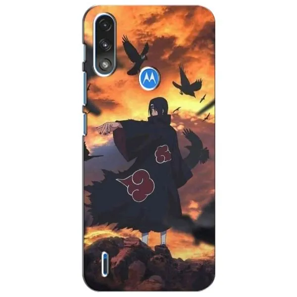 Чехол с принтом «Итачи с воронами» для Motorola E7 Power