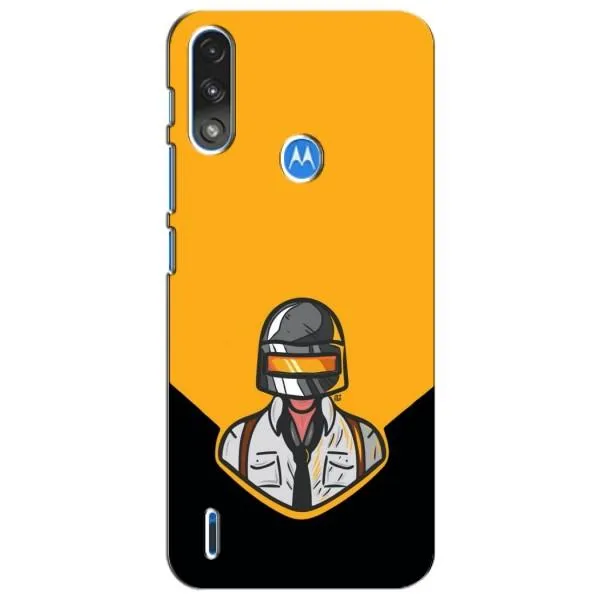 Чехол с принтом «Пабг в шлеме» для Motorola E7 Power