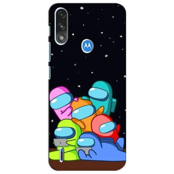 Чехол с принтом «Скины в космосе» для Motorola E7 Power